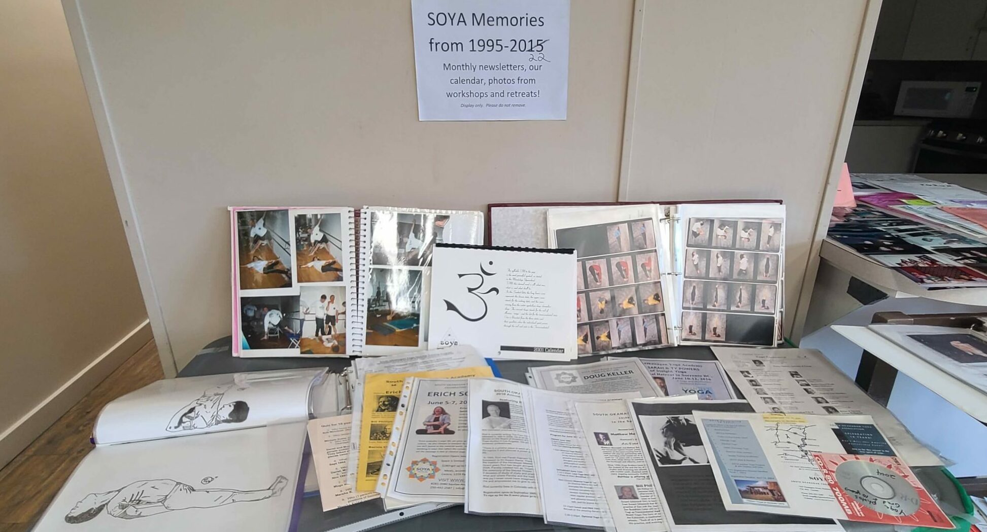 SOYA Memorabilia Poorna Supta Vajrasana, the Full Reclined Thunderbolt pose.