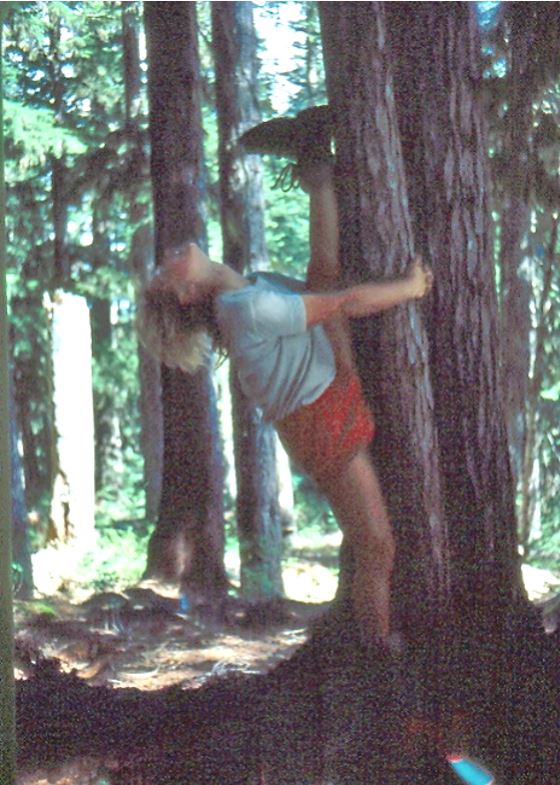 Hanumanasana on tree2
