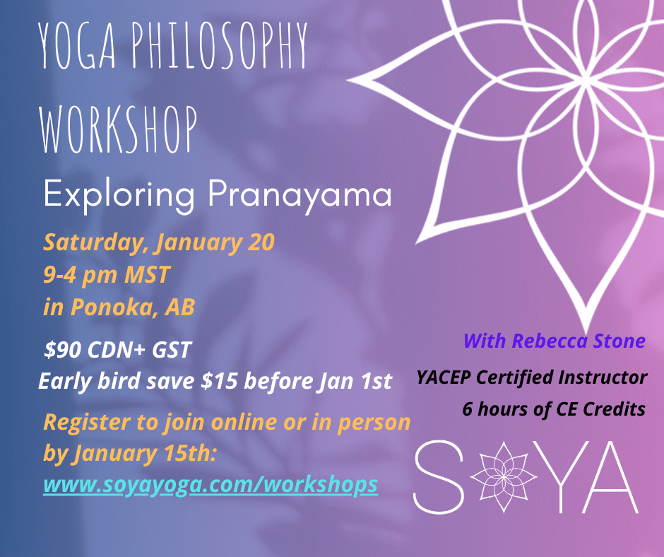 Pranayama SOYA philosophy workshop